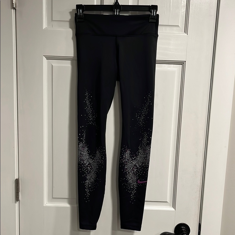 Nike Dri Fit Splatter Dot Leggings Size XS